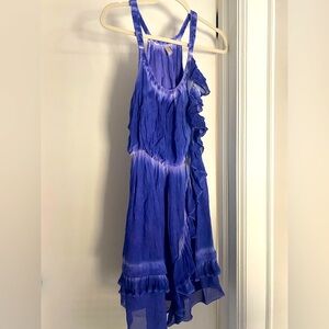 OCEAN BLUE TIE-DYE DRESS